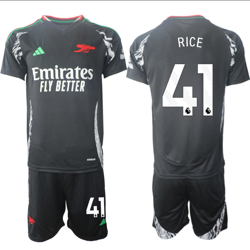 Men 2024-2025 Club Arsenal away Black #41 Soccer Jersey